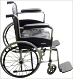 SILLA DE RUEDAS BRAZOS Y PIECEROS FIJOS - Image 3